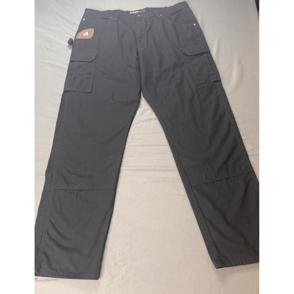 Wrangler Riggs Workwear Pants Men's 40x36 Utility Work Black Cargo